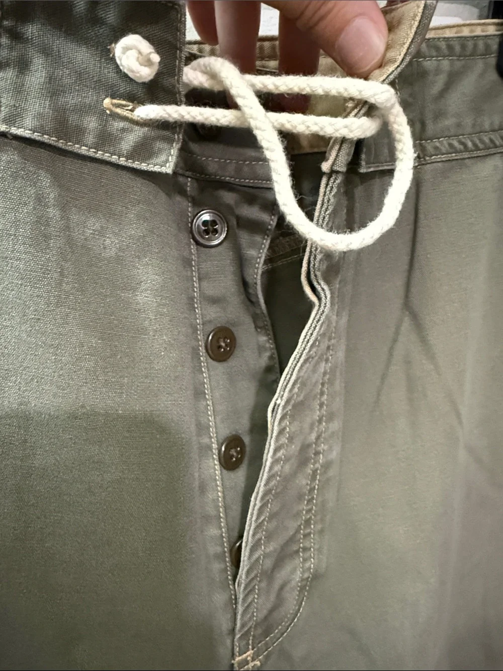 Tommy Hilfiger Olive Drawstring Cotton Hybrid Shorts